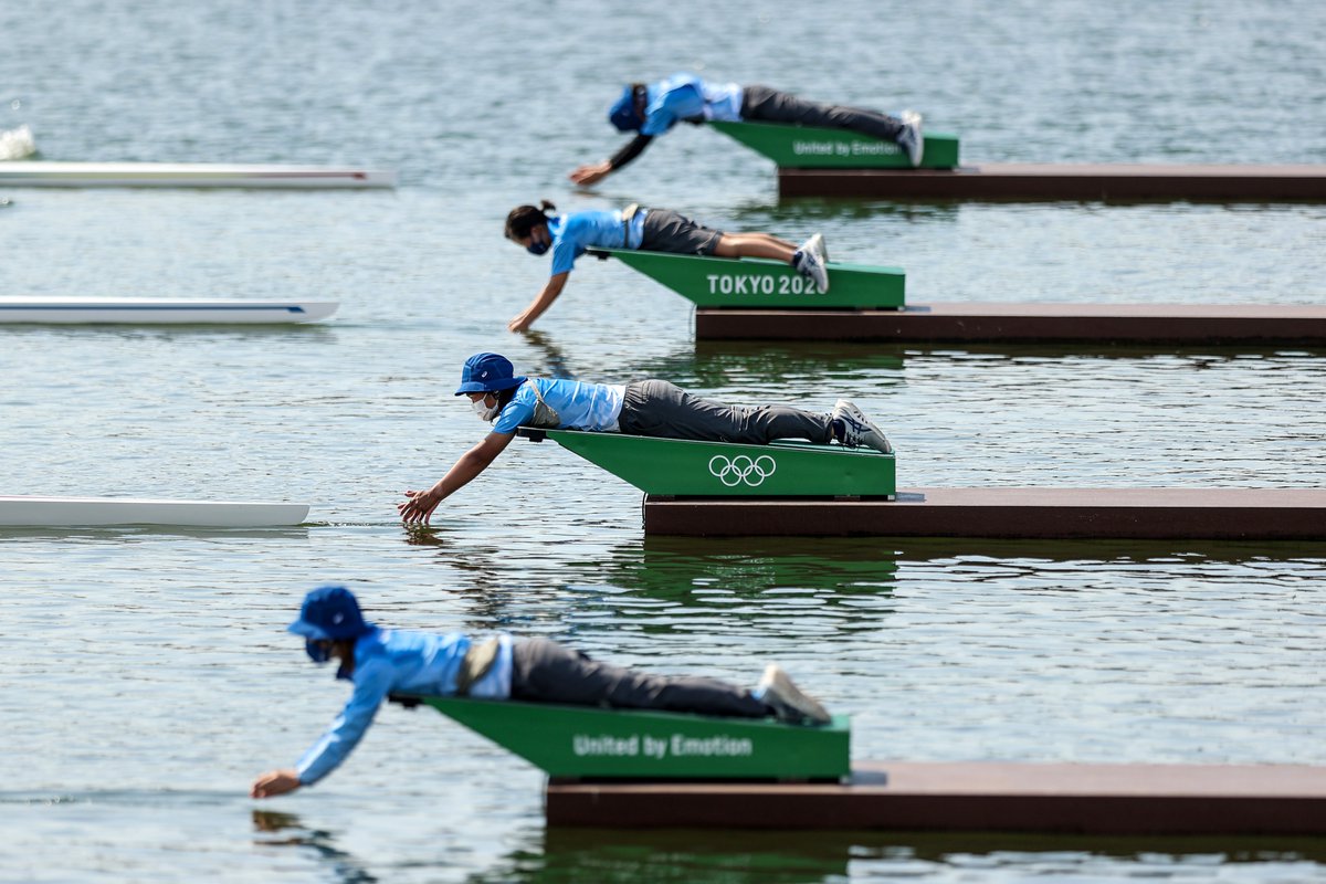 すべての手漕ぎボートを一列に並べる Tokyo Olympicsday1 Worldro News Wacoca Japan People Life Style