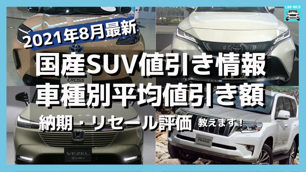 21年8月最新情報 人気suvの車種別値引き額 納期 リセール評価を徹底比較 ライズ Cr V 新型ヴェゼル トヨタ ハリアー ヤリスクロス Rav4 日産エクストレイル キックス Etc News Wacoca Japan People Life Style