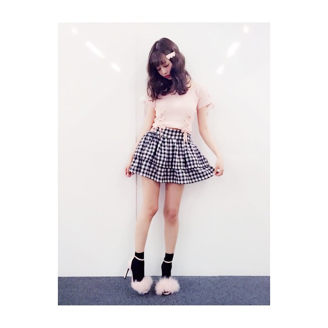 中村里砂 Risadoll In大阪 Tops Honeymihoney Skirt Lillilly Shoes Lillilly ハートのバレッタは Wacoca Japan People Life Style