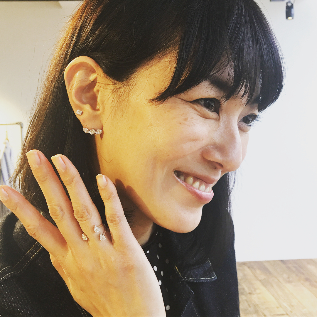 @BAILA: 板谷由夏さんがディレクションするSINME展示会へ。デニムに似合うダイヤモンドを作りたいと、初のダイヤモンドコレクションを発表