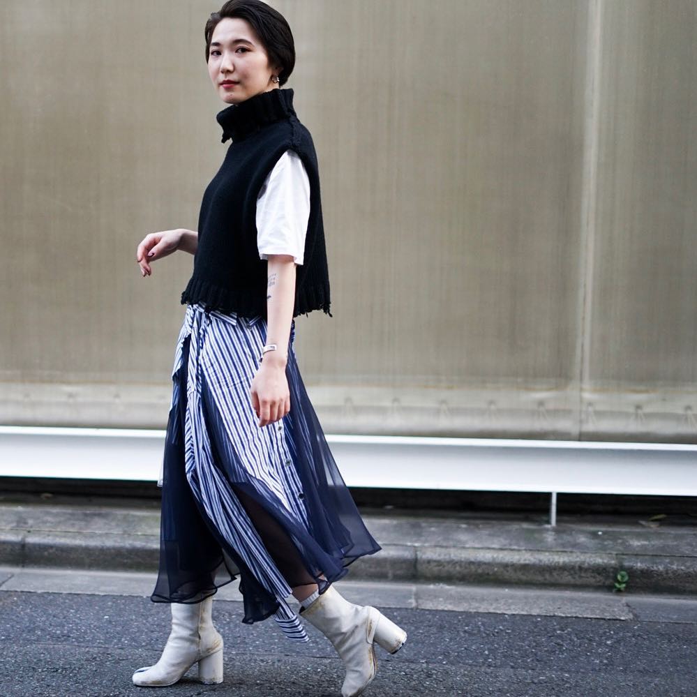 Fashionpress Megumi Yoshimura 15ymgs Skirt Sacai サカイ Boots Maisonmargiela メゾンマル Wacoca Japan People Life Style