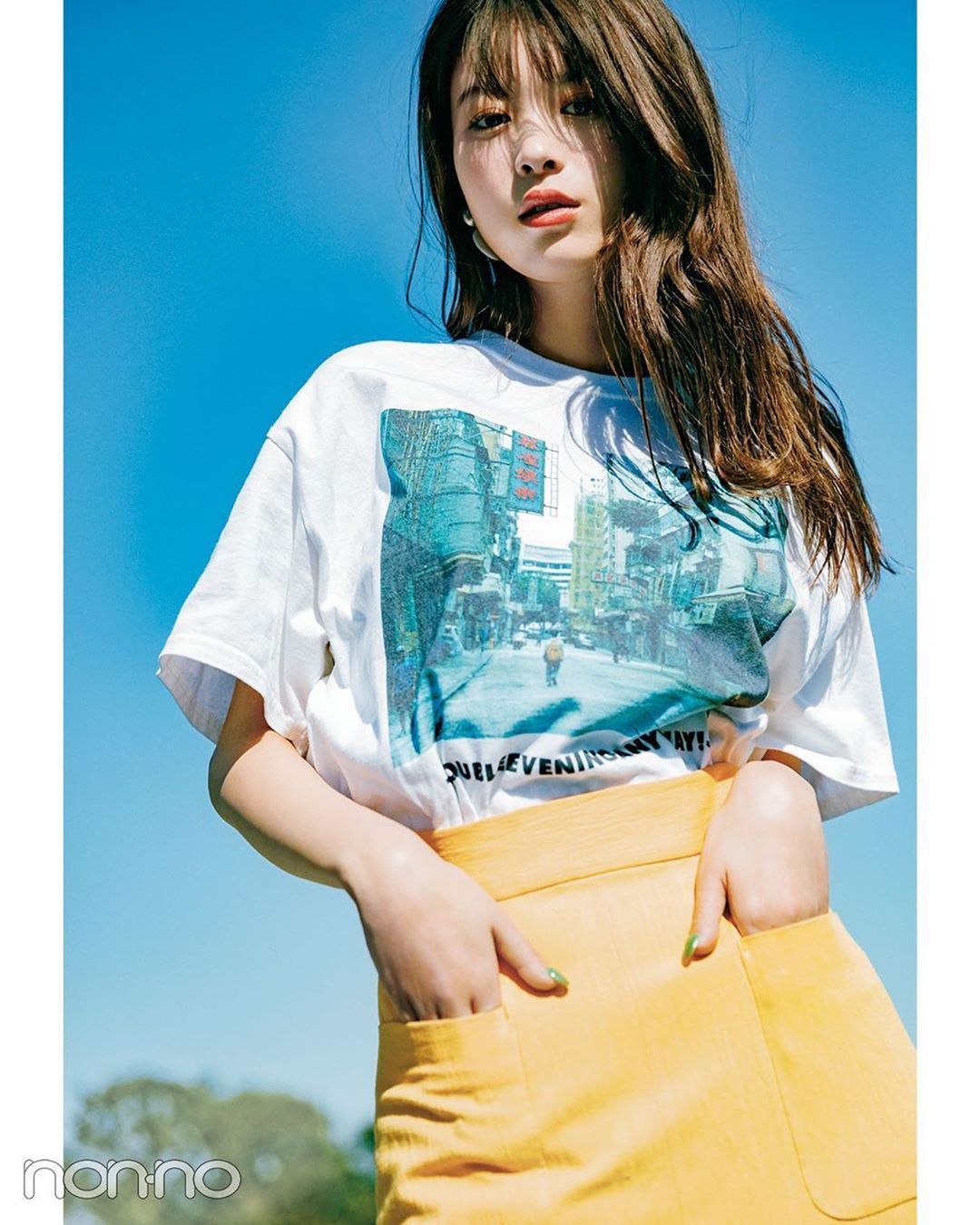 馬場ふみか Non No 6月号 お家の中でも可愛いtシャツ着て過ごそ Wacoca Japan People Life Style