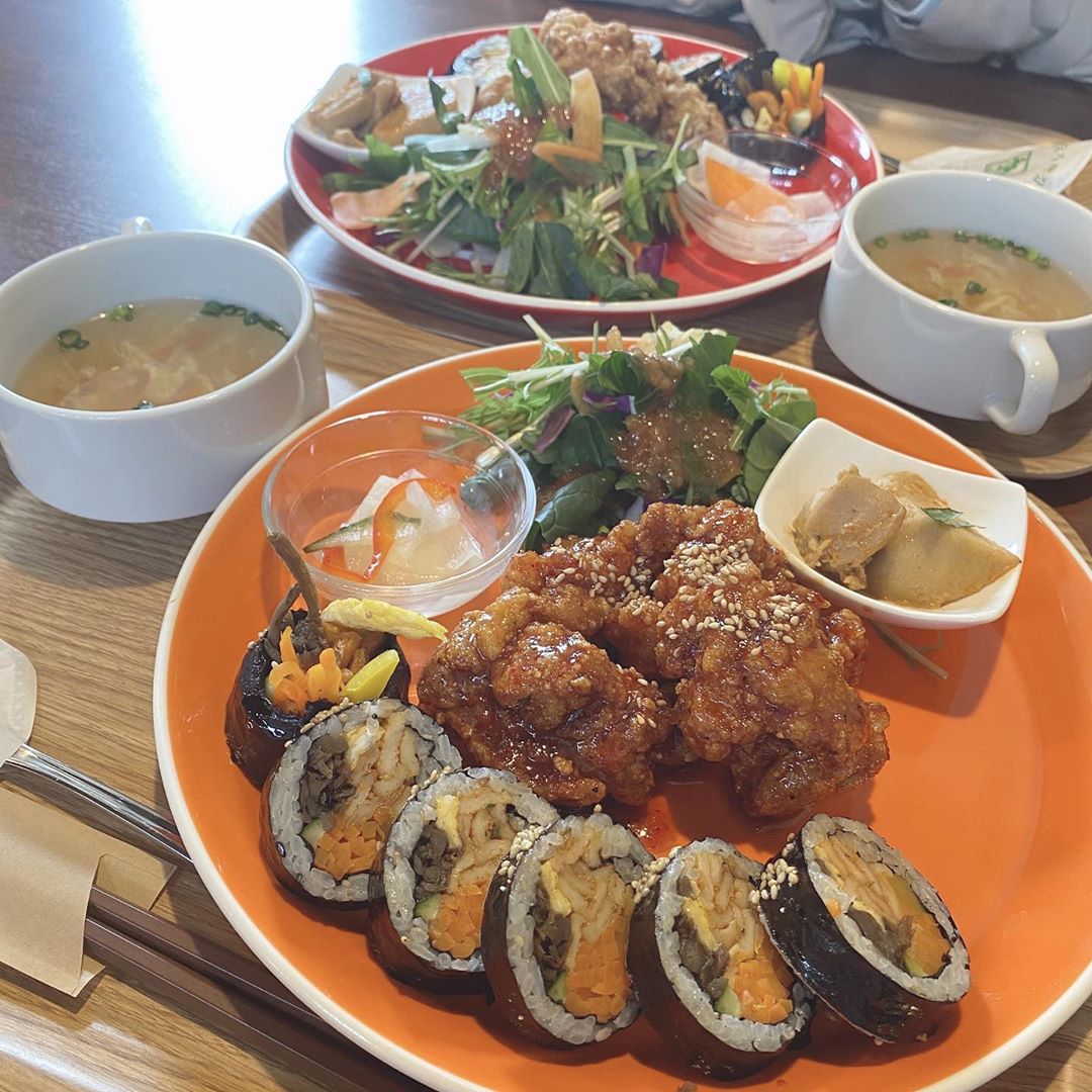 服部有菜 𓈒𓏸 𓈒𓏸 𓈒𓏸 岐阜県各務原市蘇原にある Moon Ga Cafe 韓国料理がたくさんあってランチも安くお得でした おなかいっぱい Wacoca Japan People Life Style