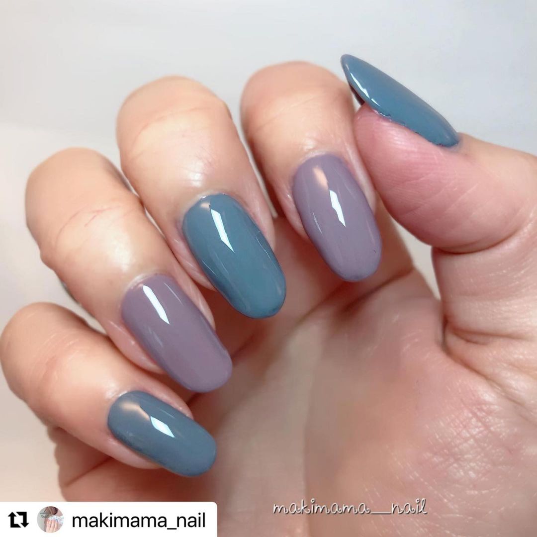 Nailholic Repost Makimama Nail くすみ系のワンカラーネイル 素敵なご投稿ありがとうございます セルフネイル記録168 べた Wacoca Japan People Life Style