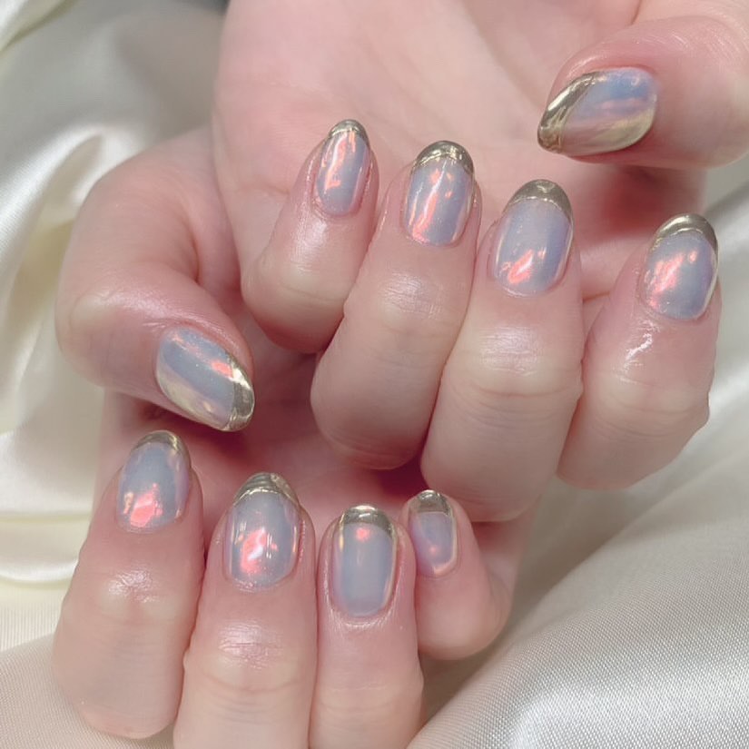 佐藤栞 Nail 今回もいつもお世話になっている Lien Mari さんに New Nail オーロラネイル シンプルネイル ニュア Wacoca Japan People Life Style