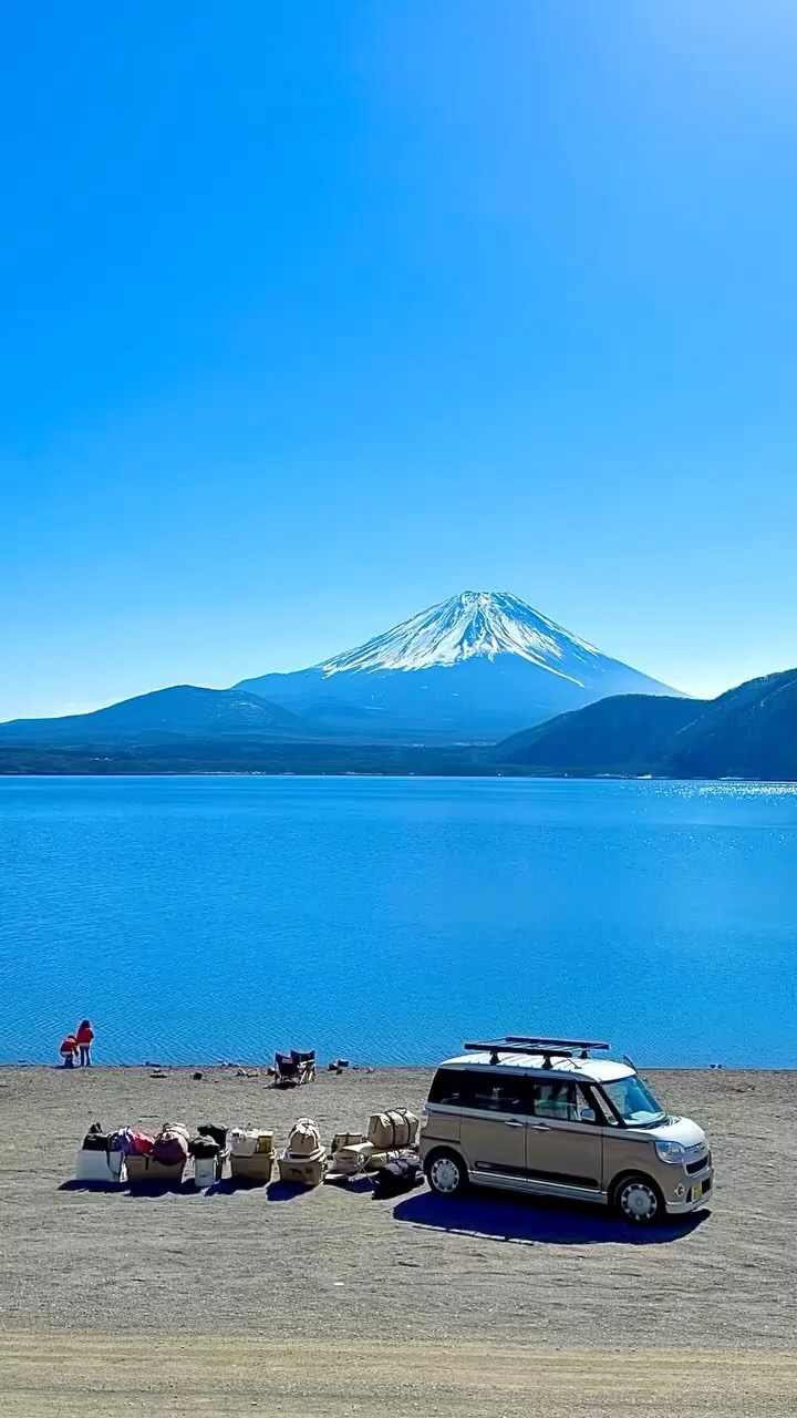 Hinataoutdoor Snow Monkey Camp さんの投稿 絶景 富士山 お天気も良くて最高のキャンプ日和ですね 時々 水面に映る富士山に癒されます 素敵な景色を横目 Wacoca Japan People Life Style